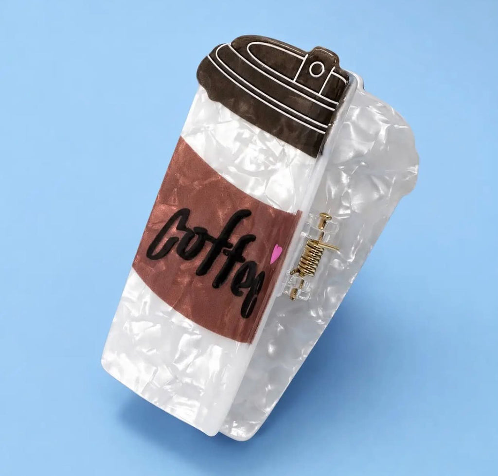 Coffee Cup Hair Clip