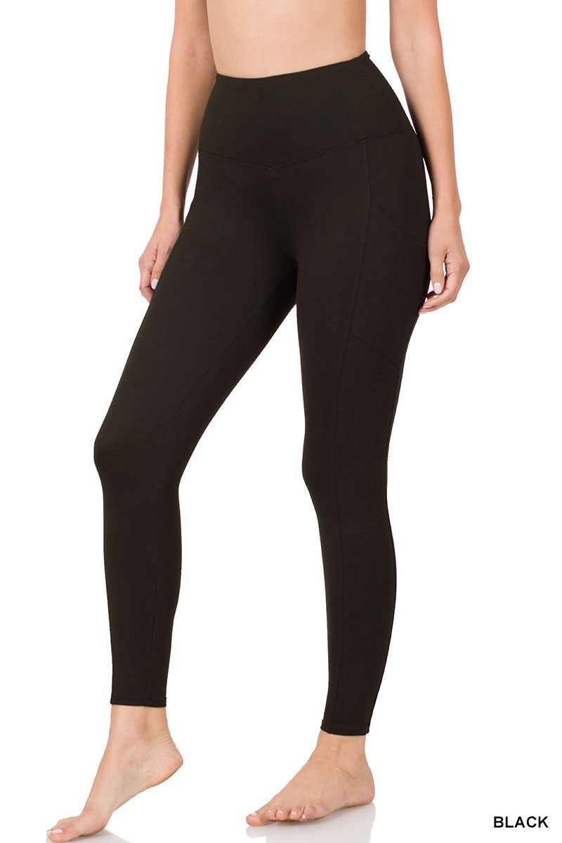 Brushed Black Leggings