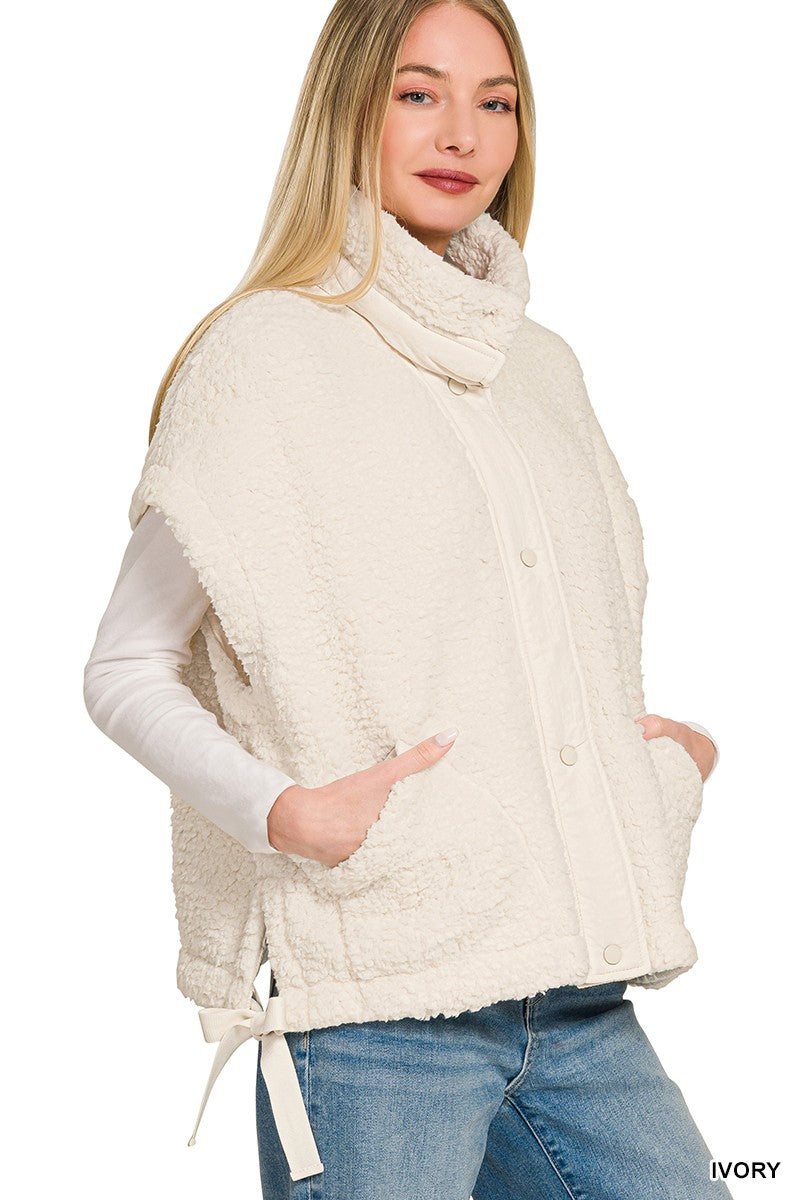 Ivory Sherpa Vest