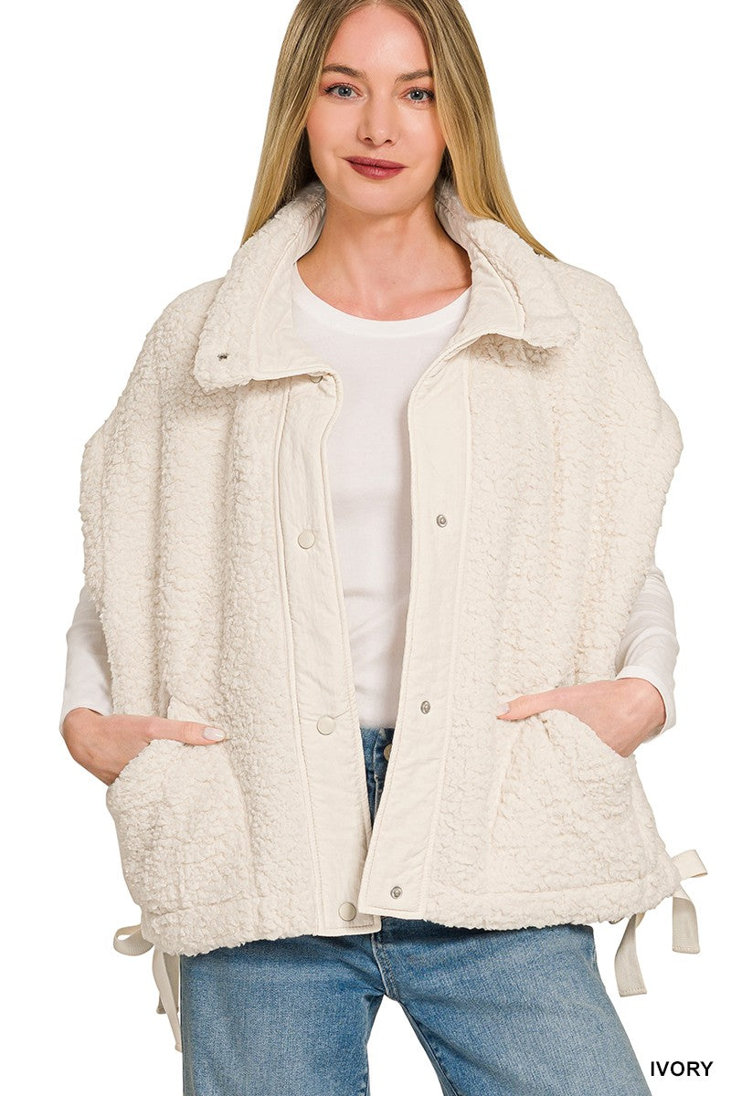 Ivory Sherpa Vest