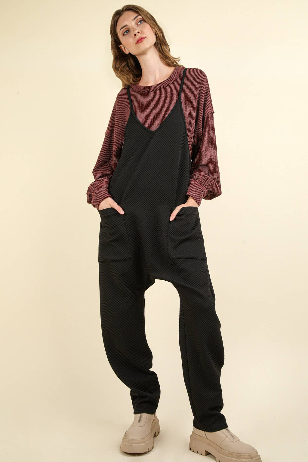 Onyx Quilted Jumpsuit
