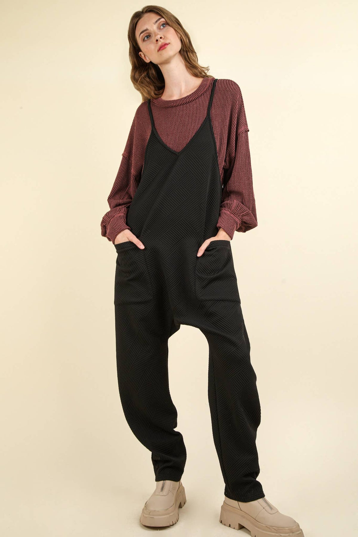 Onyx Quilted Jumpsuit
