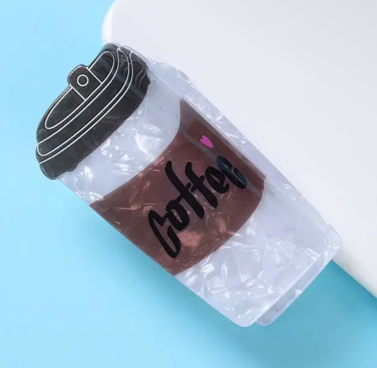 Coffee Cup Hair Clip