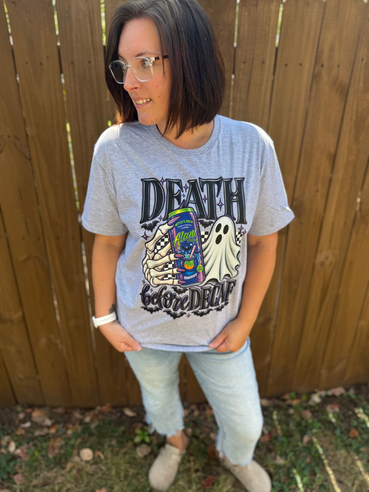 Death Before Decaf Graphic Tee