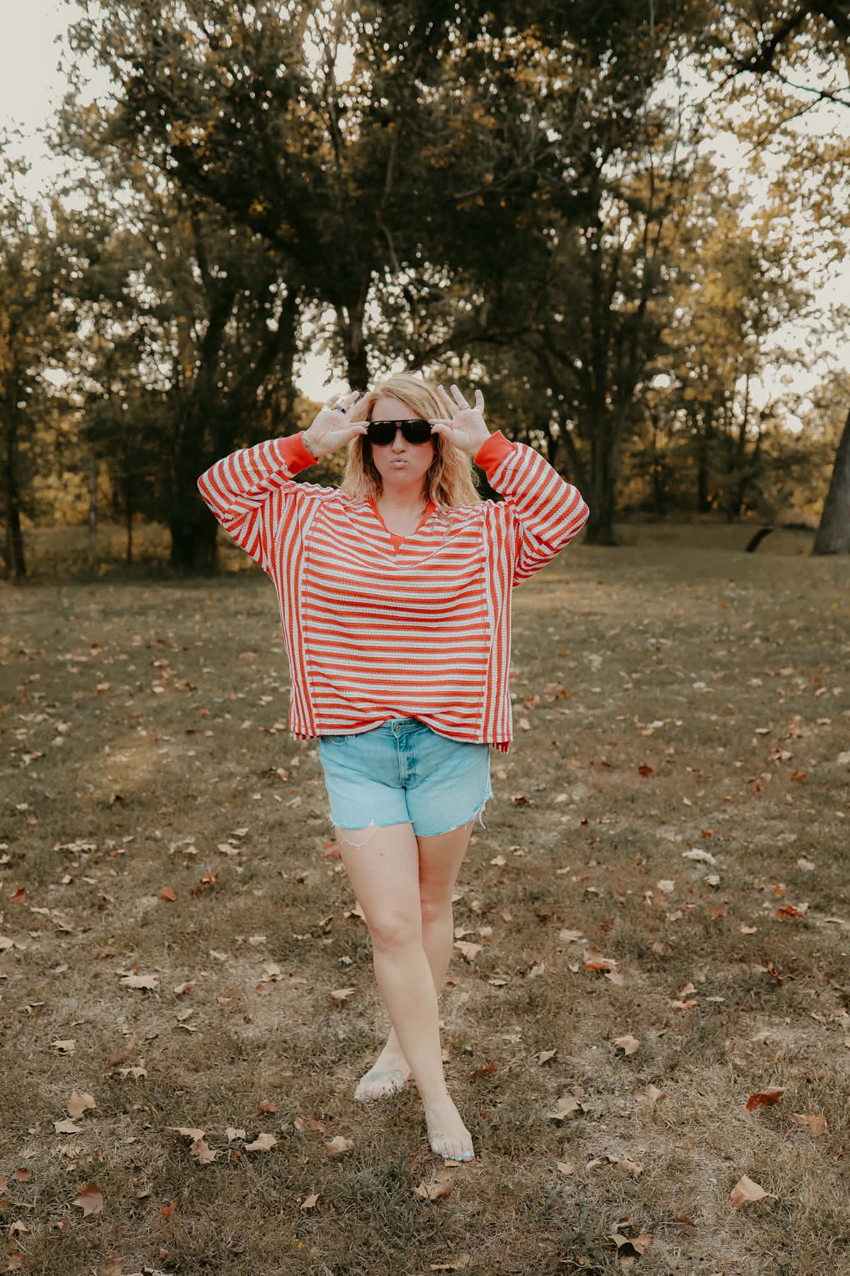 Red Kingdom Waffle Knit
