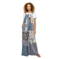Overalls Patchwork Whimsical Celestial Print