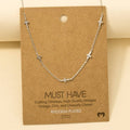 Dainty Cross Station Necklace