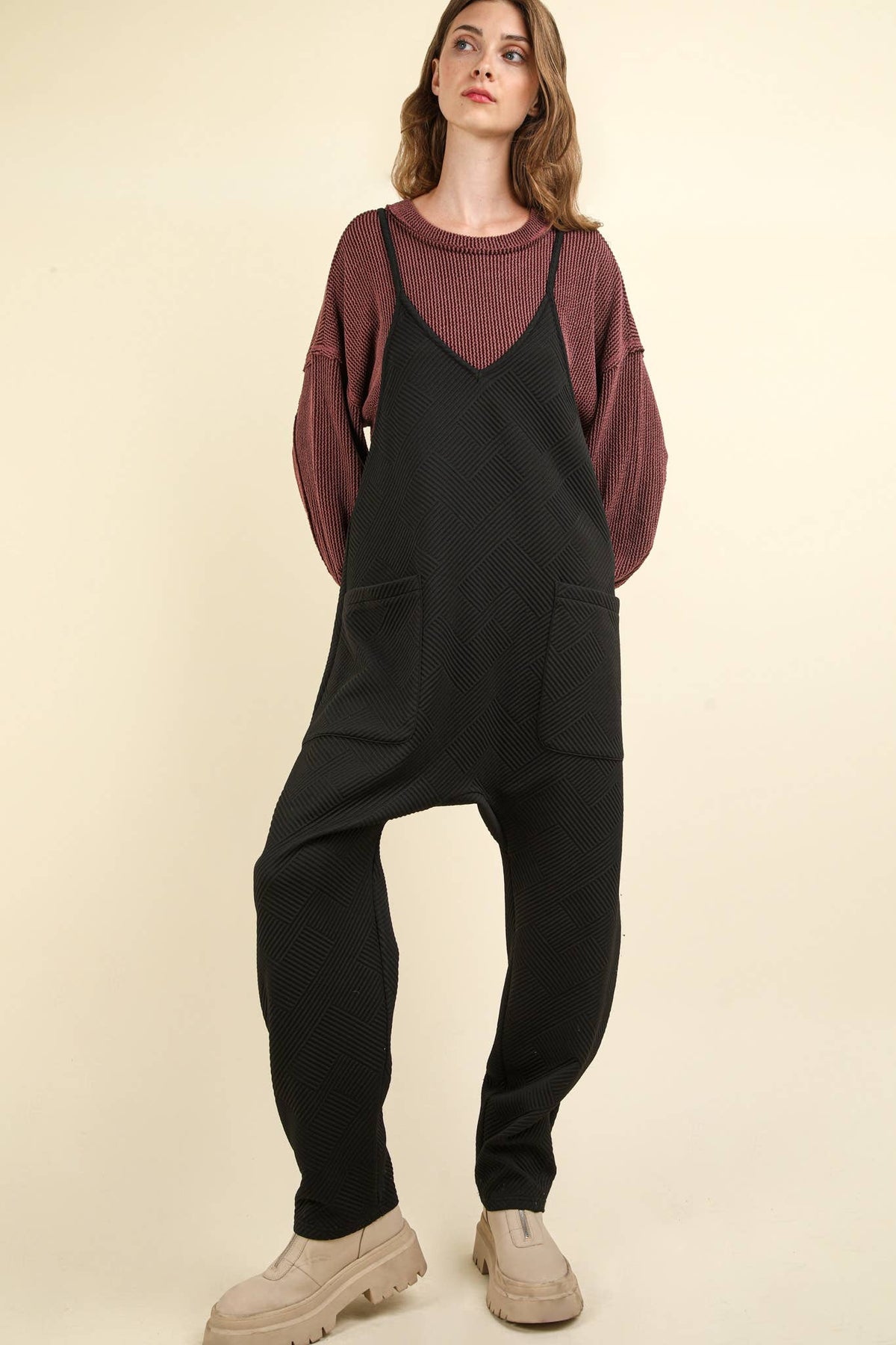 Onyx Quilted Jumpsuit