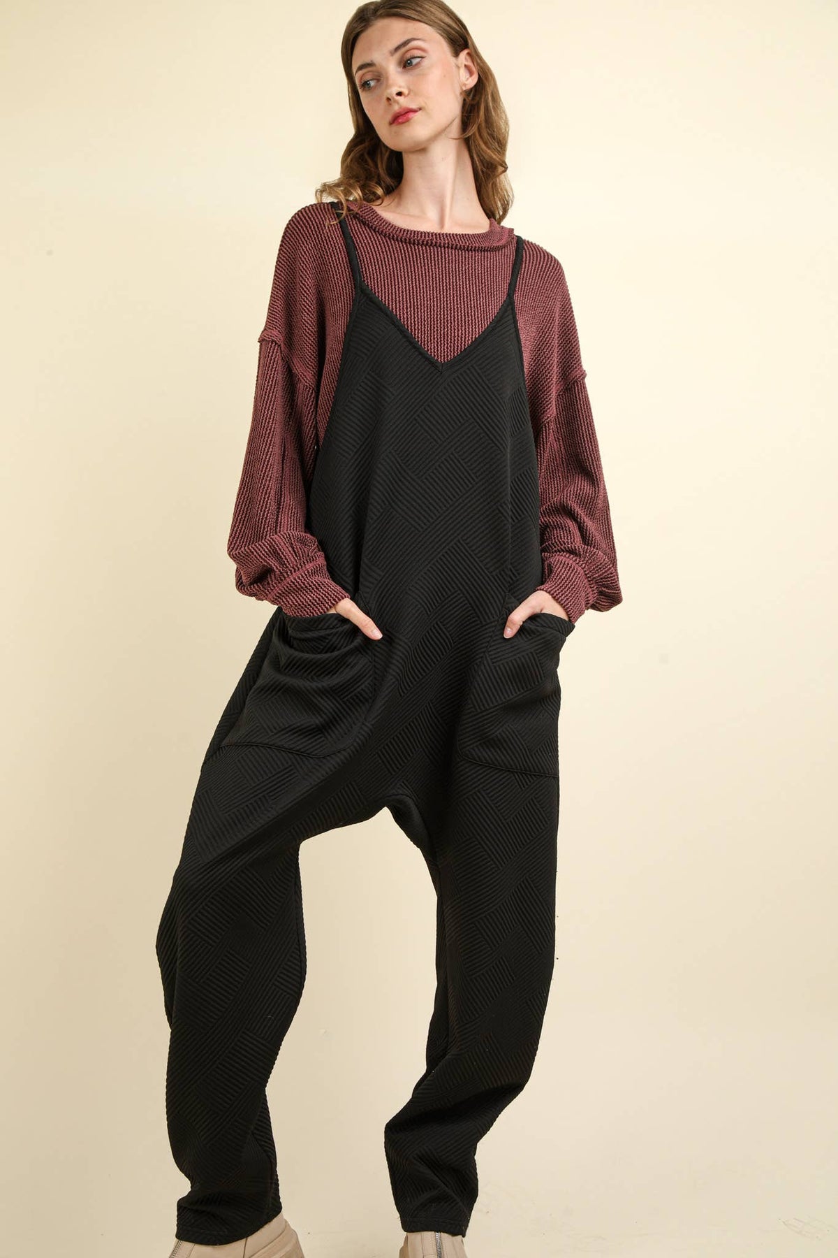 Onyx Quilted Jumpsuit