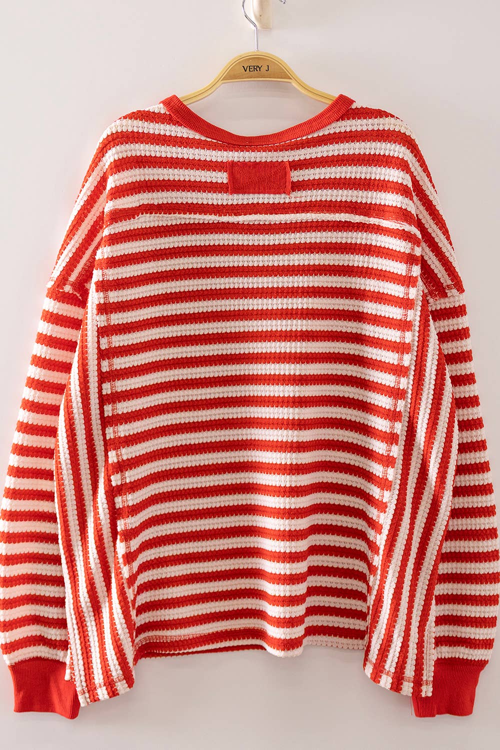 Red Kingdom Waffle Knit